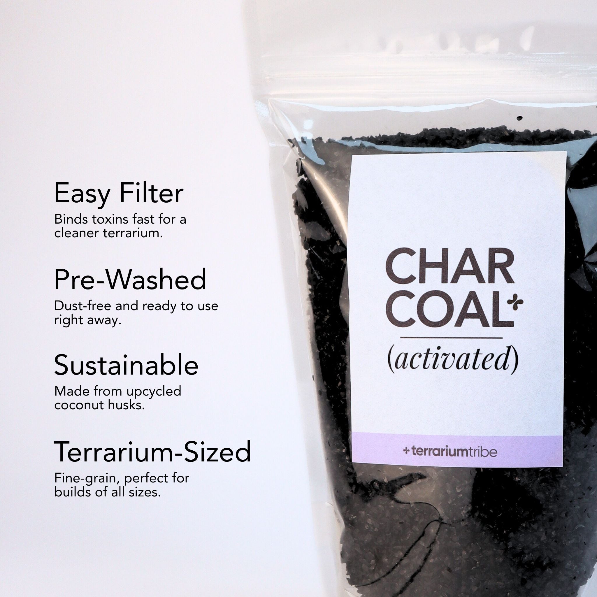 Activated Charcoal for Terrariums (Fine Grade)