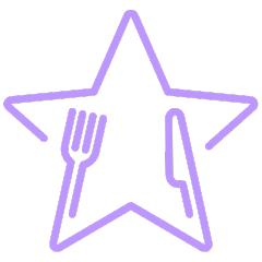 icon of star plus knife and fork